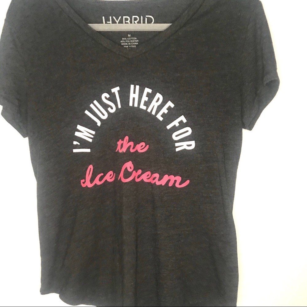 Ice cream tee shirt gray HYBRID APPAREL